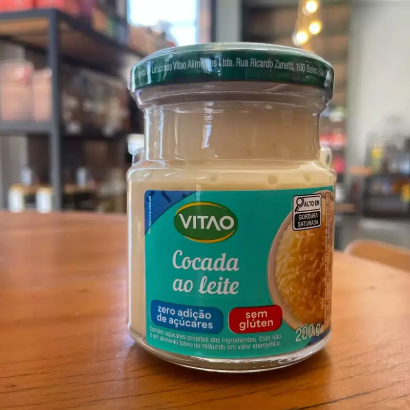 Cocada Ao Leite Zero Açúcar Vitao