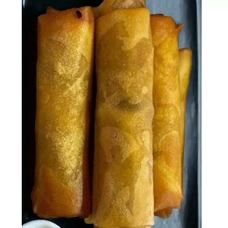 3 rollitos de camarón X $80.00