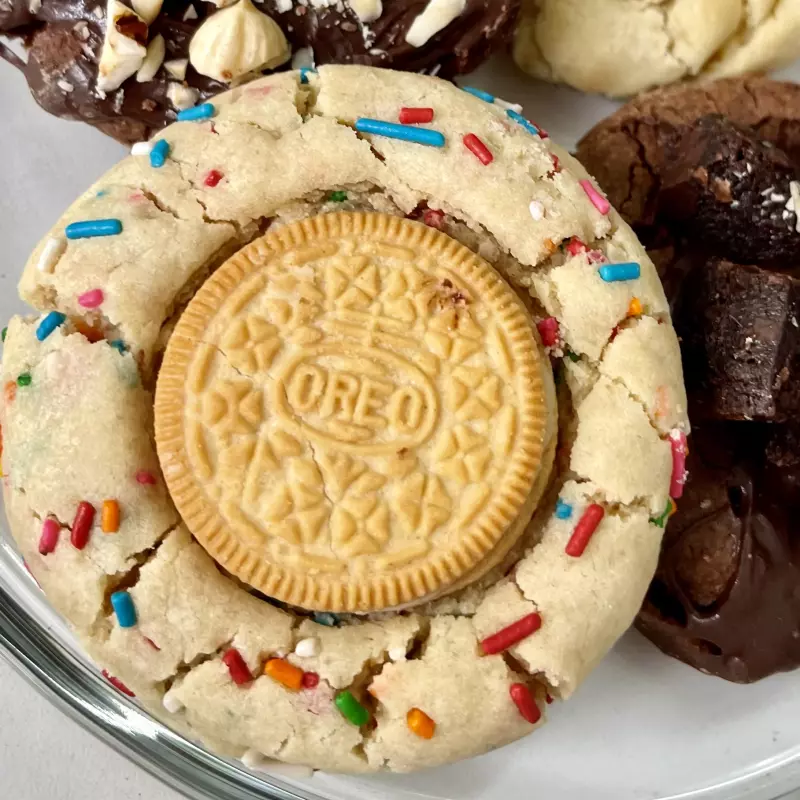 Golden Oreo Birthday Cake