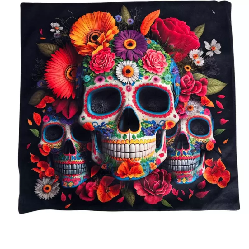 Capa de Almofada Dia de Muertos