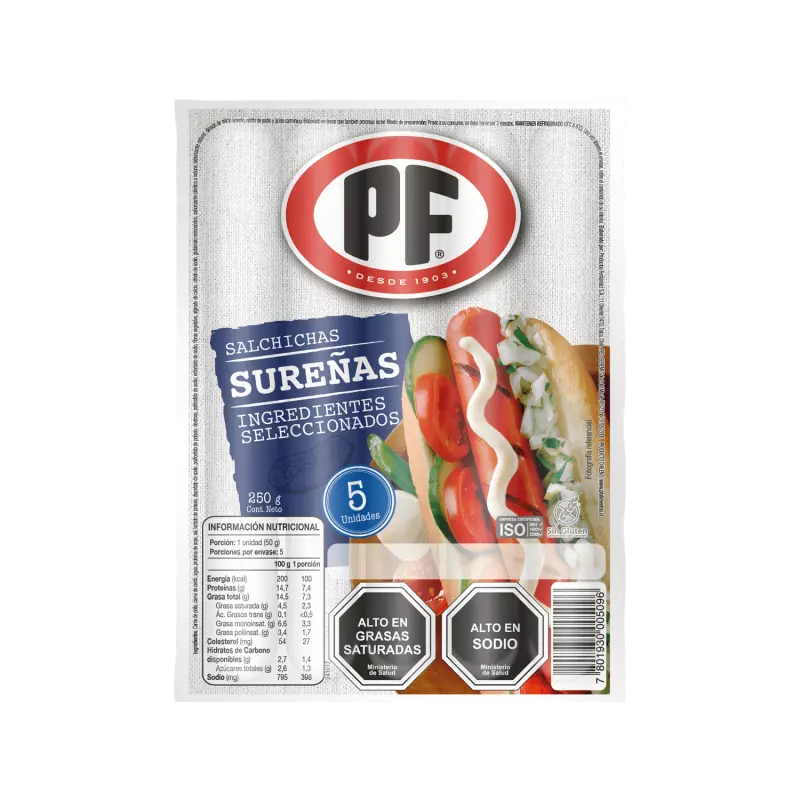 Salchicha Sureña Pf 5 Unidades