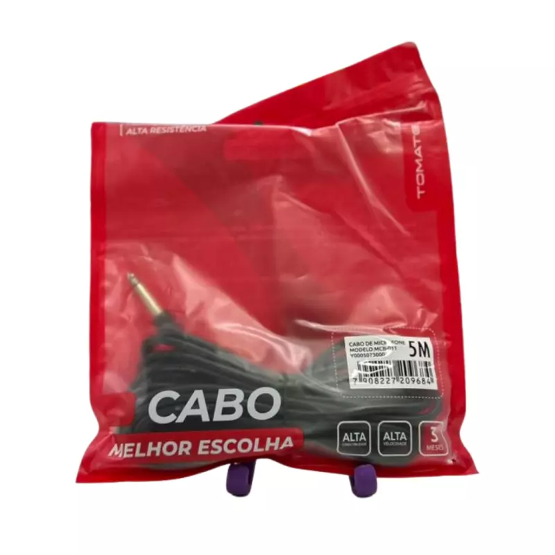 CABO P10 PARA P10 5M TOMATE MCB-011