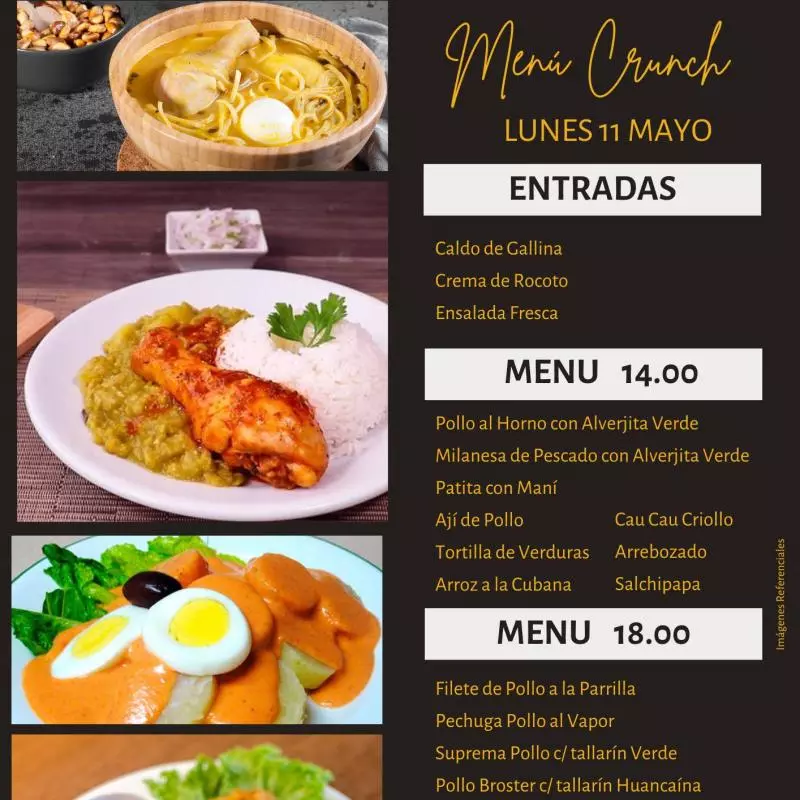 Menú 14.00 soles