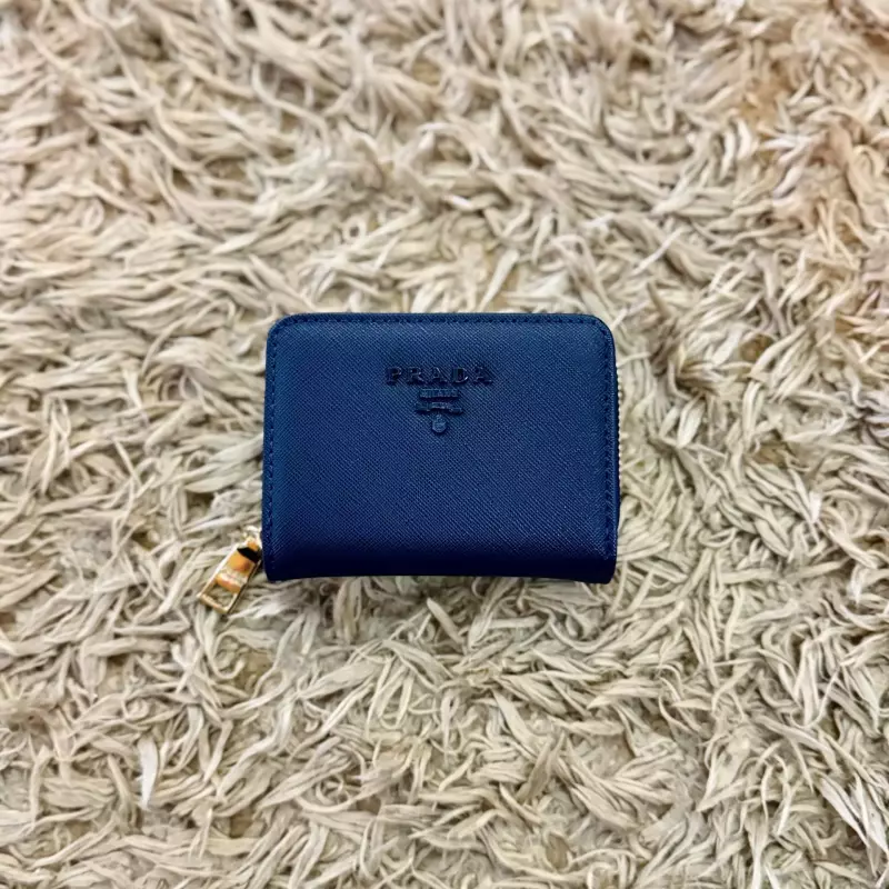MINI BILLETERA PRADA DARKBLUE