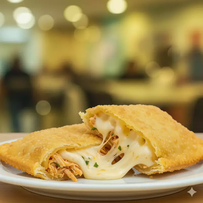 Pastel de frango com queijo