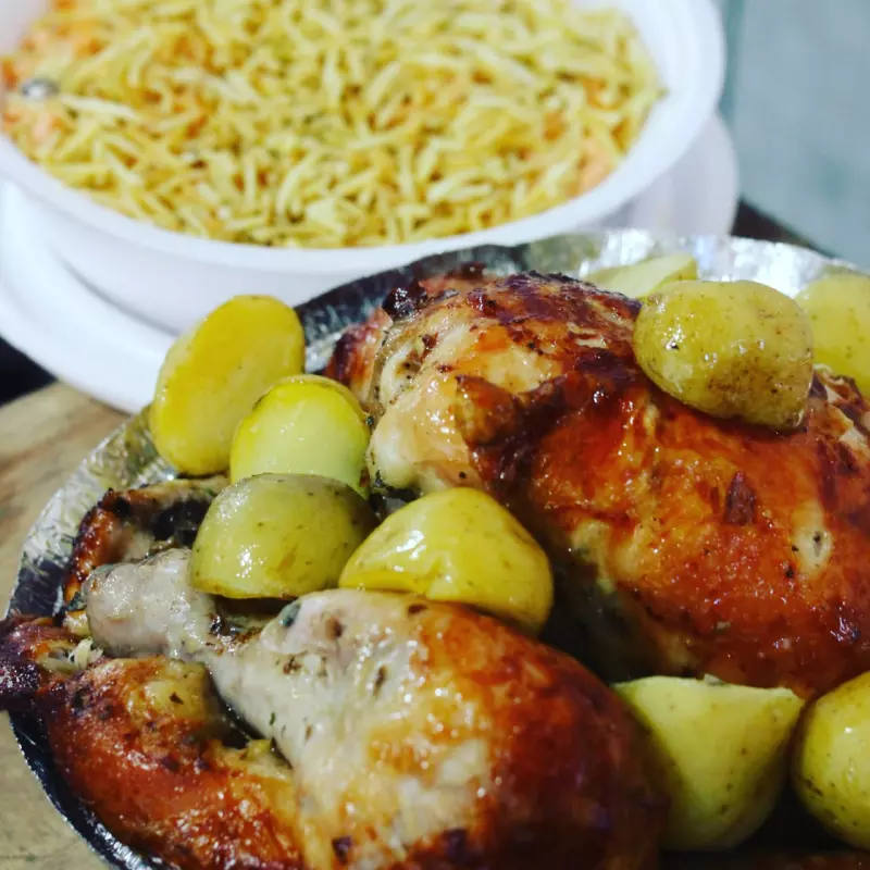 frango na brasa+batata+salpicao M