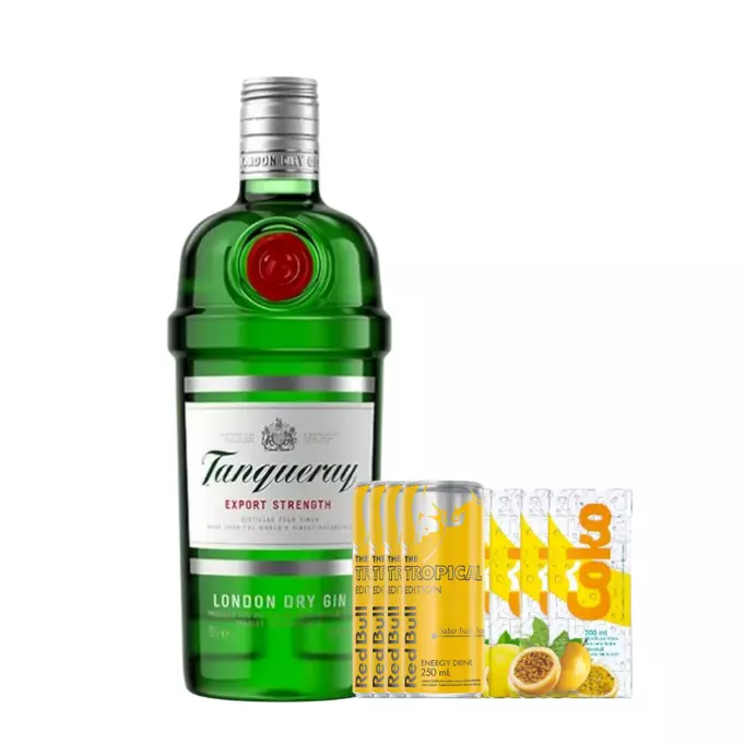 Combo Gin Tanqueray com Red Bull