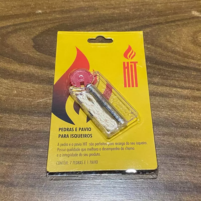 Pedra para Isqueiro com Pavio Hit