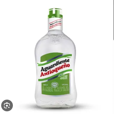 BOTELLA AGUARDIENTE TAPA VERDE