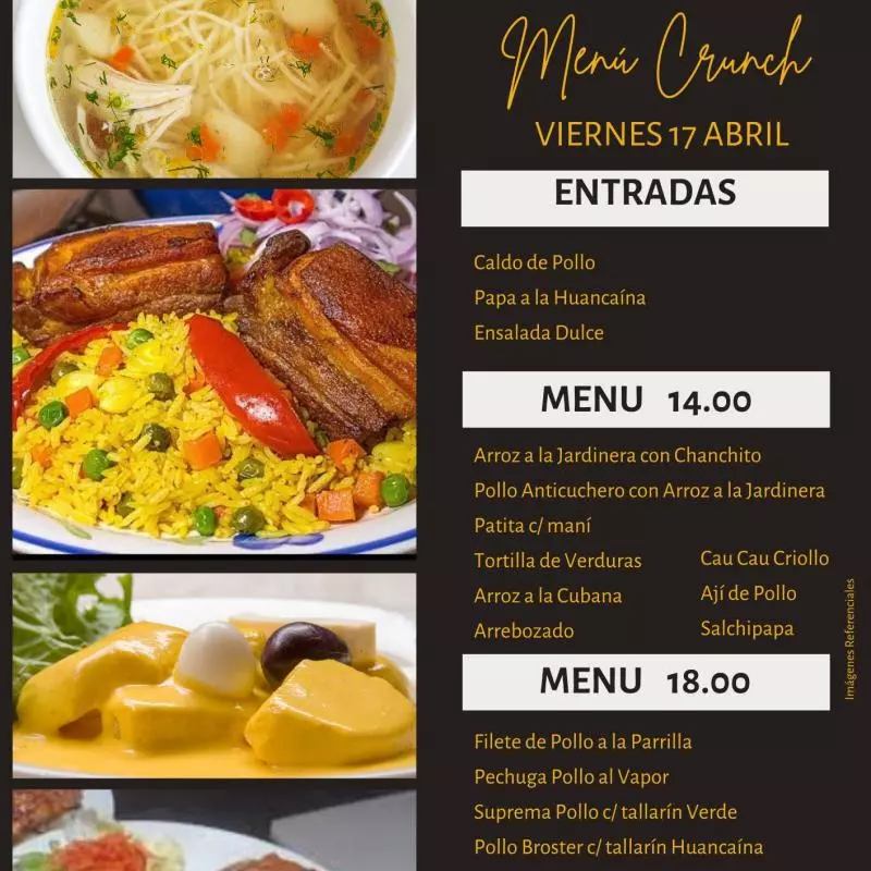 Menú 14.00 soles
