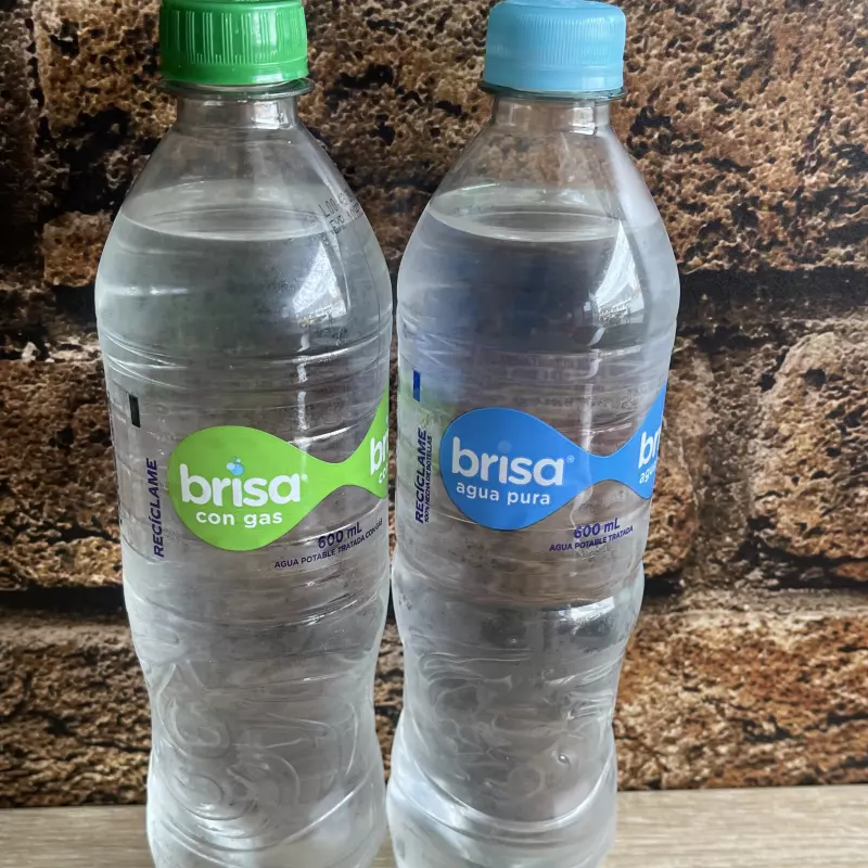 Agua natural y con gas