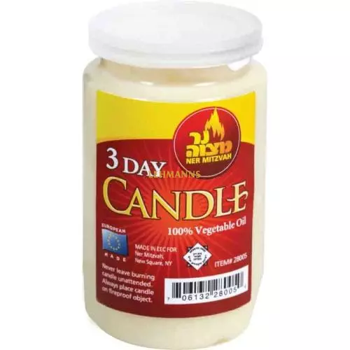 SKU 5969  THREE DAY CANDLE.