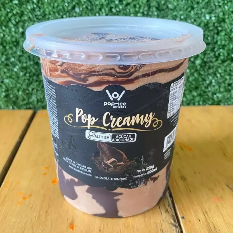 Sorvete Pop Creamy Chocolate Trufado