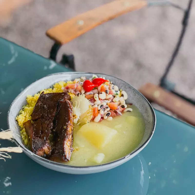 PF de Cuscuz com Tofu Agridoce