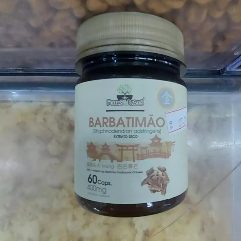 Barbatimão Folhas e Raízes 60 Cps.