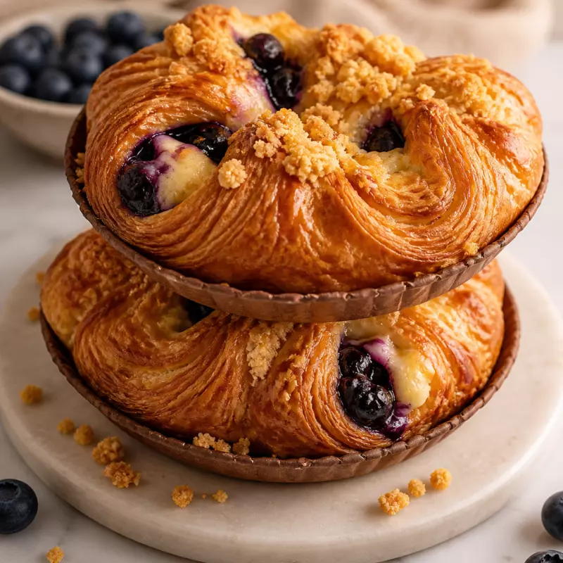 Croissant Queso & Blueberry