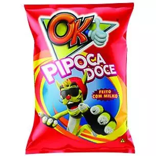PIPOCA OK DOCE 90G C/10UND