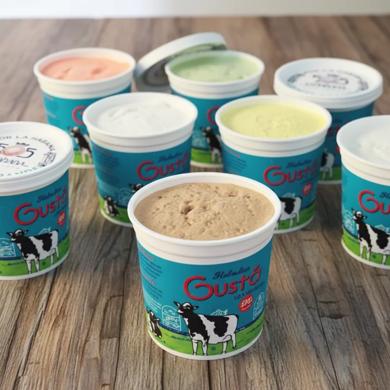 Pack de 25 Potes de Helado Gusto 1lt
