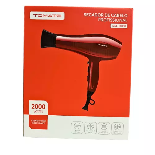 SECADOR DE CABELOS 2000W TOMATE