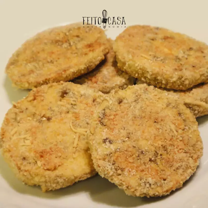 Berinjela "à milanesa" no forno