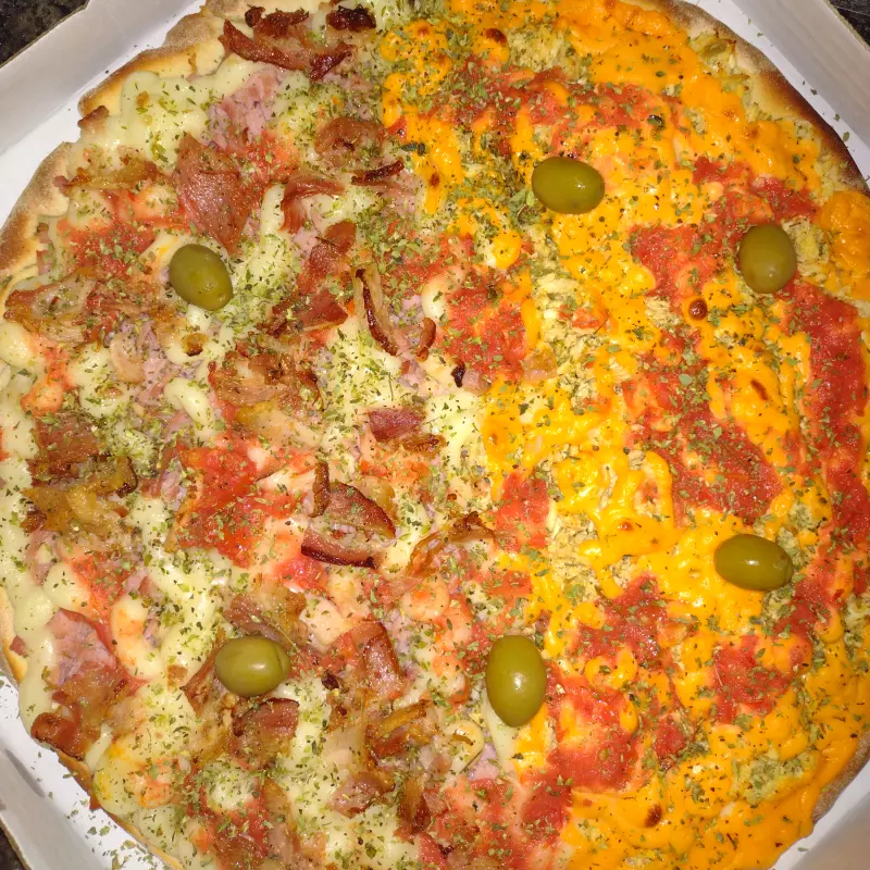 Pizza dois sabores
