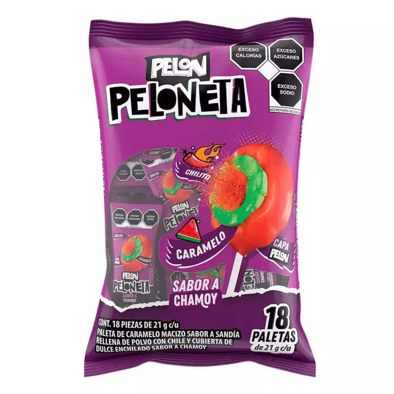Peloneta chamoy x 18 unidades
