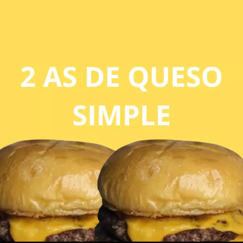 2 AS DE QUESO SIMPLE
