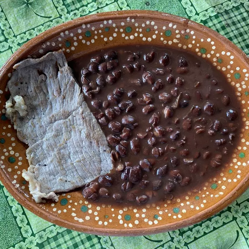 Tasajo asado.