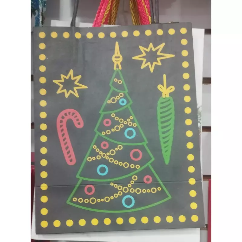Bolsa de Regalo Navidad Mediano Neón