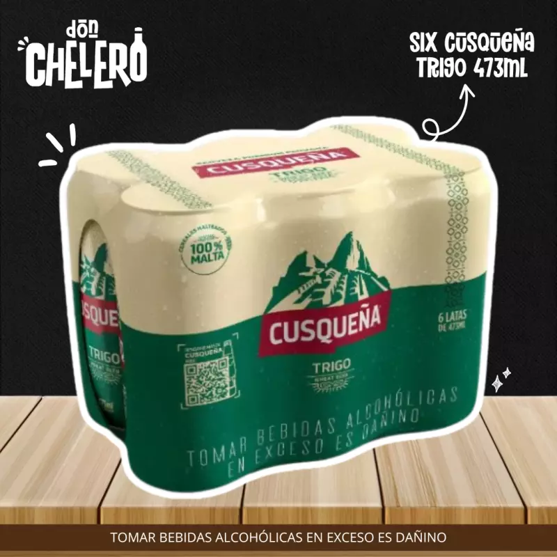 SIX CUSQUEÑA TRIGO 473 ML. LATA