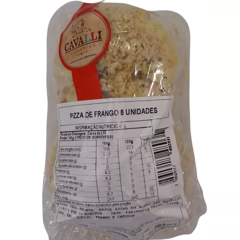 Pizza Frango 8 Un. 400g Cavalli