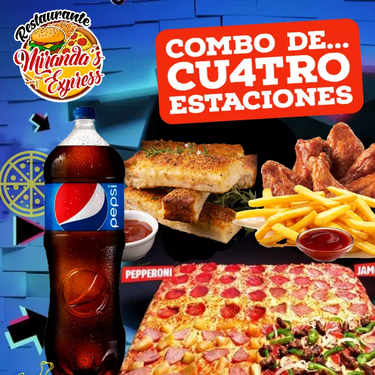 Combo Cu4tro Estaciones (Breadsticks  + Refresco grande)