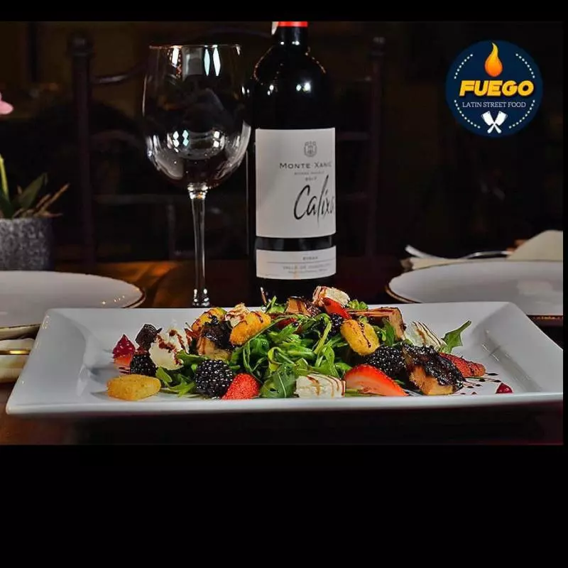 Ensalada de portobello asado