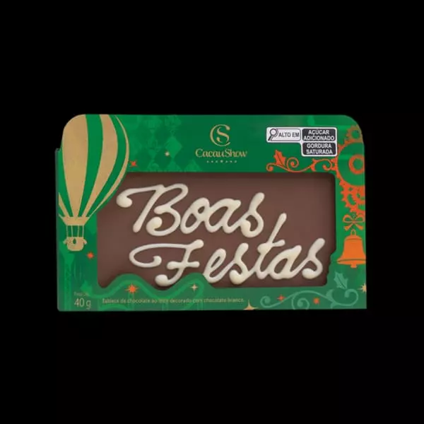 Tablete  Chocoarte Boas Festas 40g