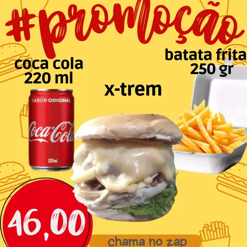 X trem+batata+coca