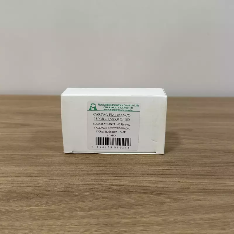 Cartão em branco 5,5x9 100 UN COD954