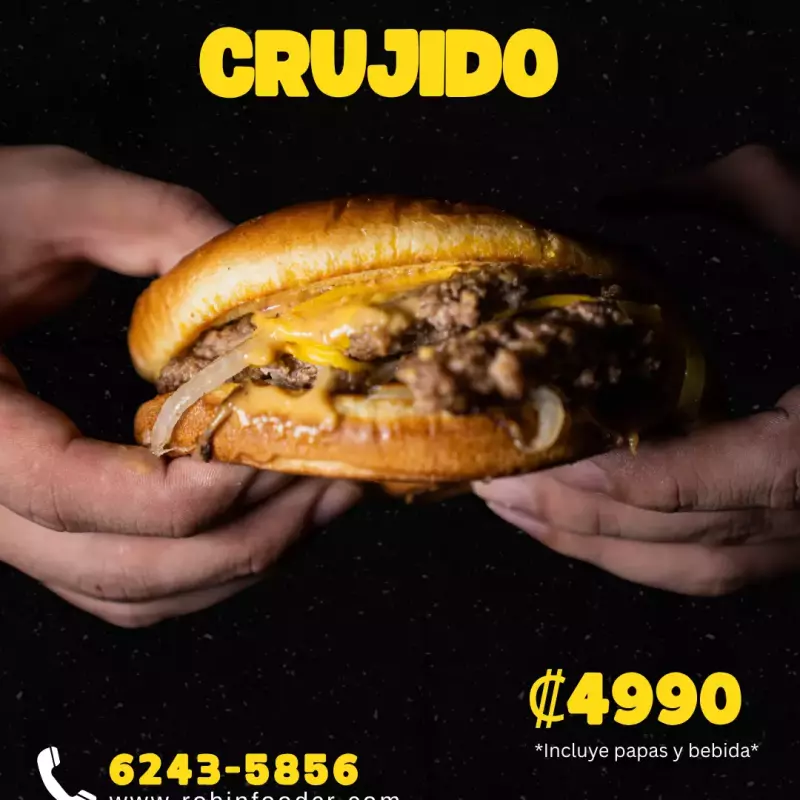 Double Cheesy + Papas + Bebida