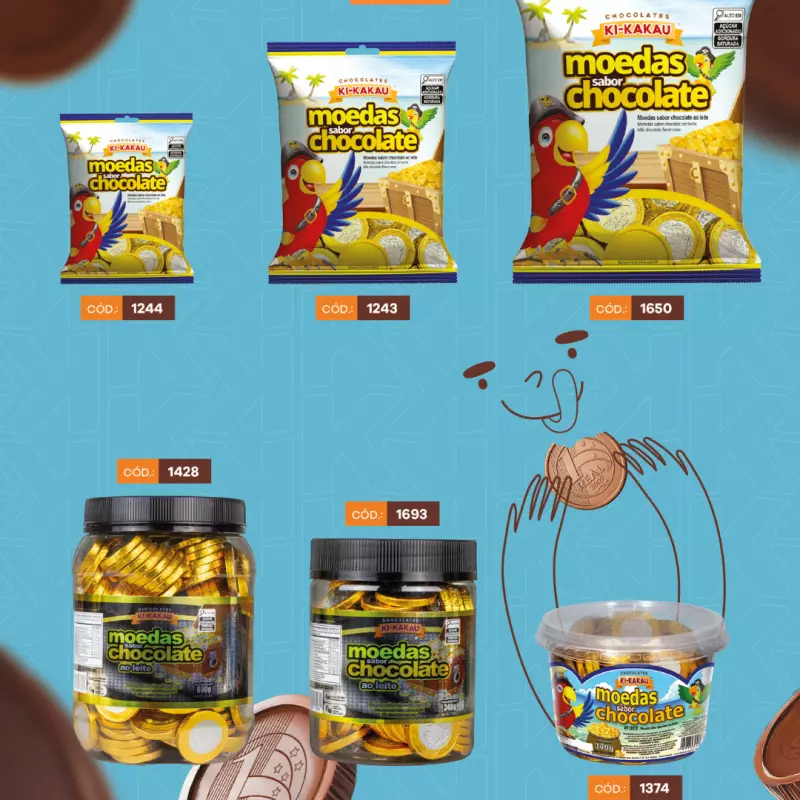 MOEDA DE CHOCOLATE KIKAKAU