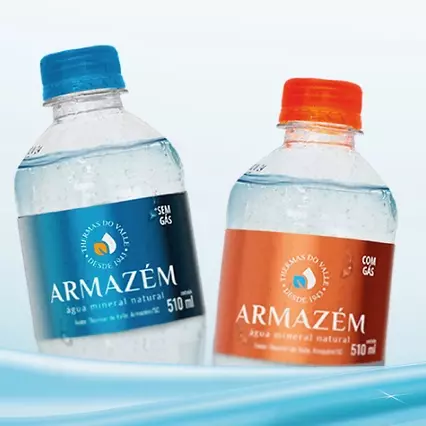 Água mineral c/gás/Sparkling water