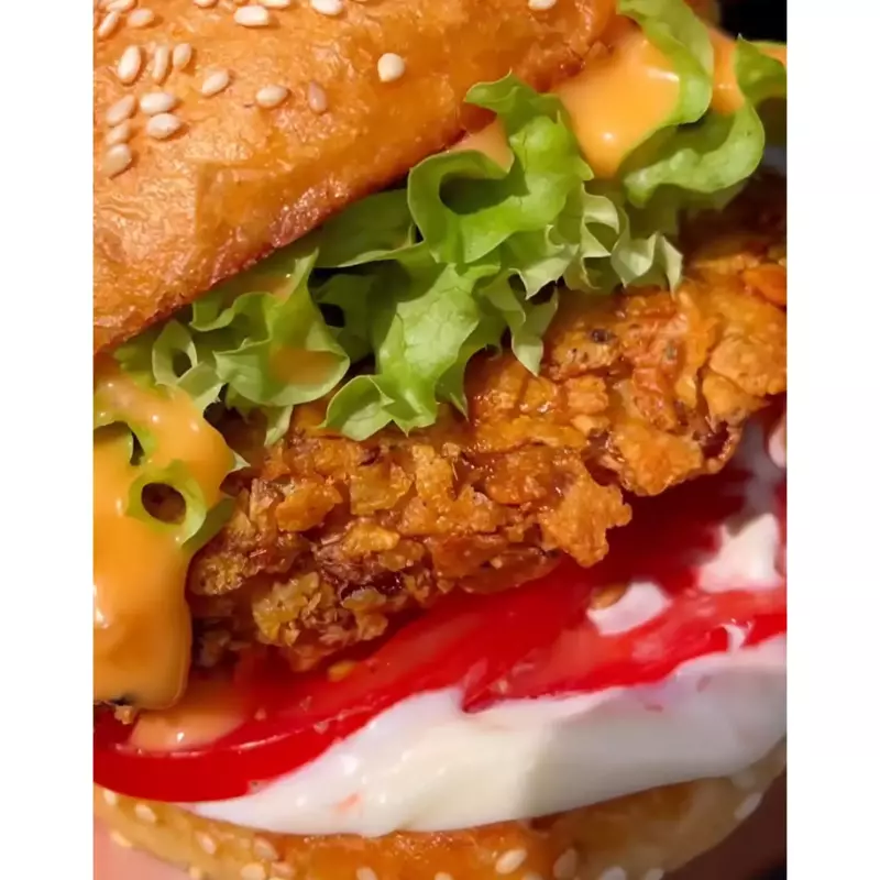 crispy chicken burger
