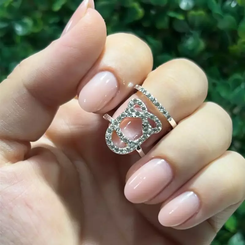 Anel Para Foto Laço Prata