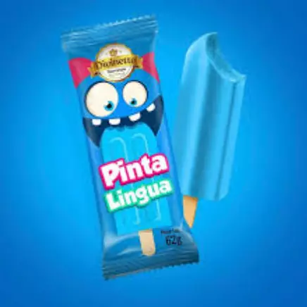 Picolé La Mira Pinta Língua Azul 60g
