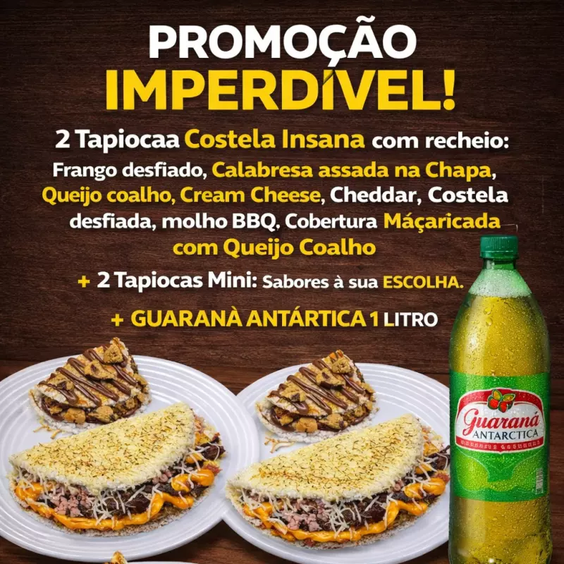 2COSTELA INSANA+2DOCEMINI+GUARANA1lt