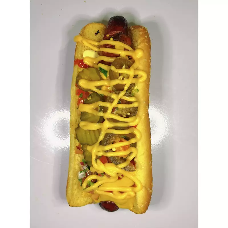 Hot dog Res Jumbo (18cm) + papas