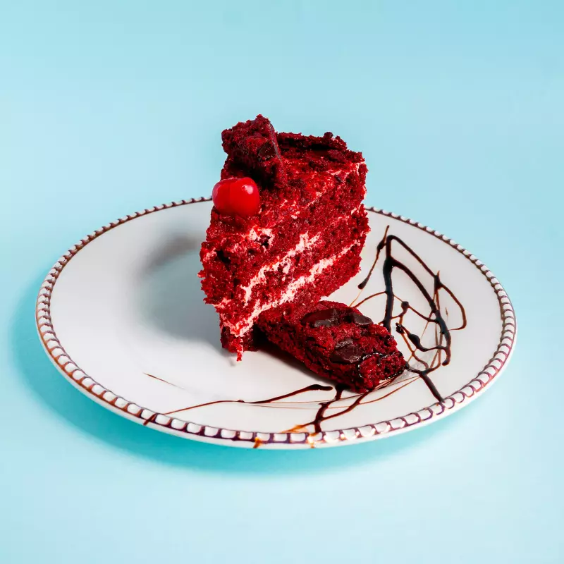 Porción de red velvet