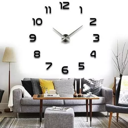 RELOJ DE PARED NEGRO 60X70