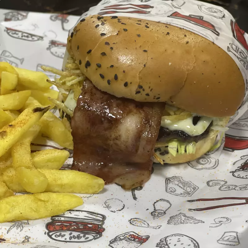 Hamburguesa con tocineta
