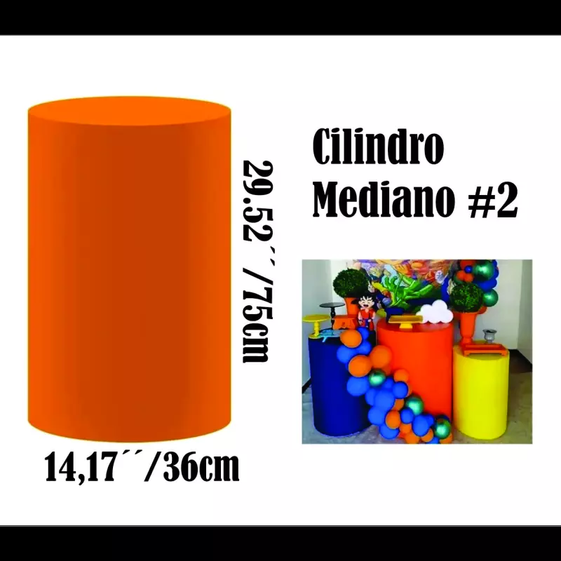 Forro Naranja para cilindro # 2