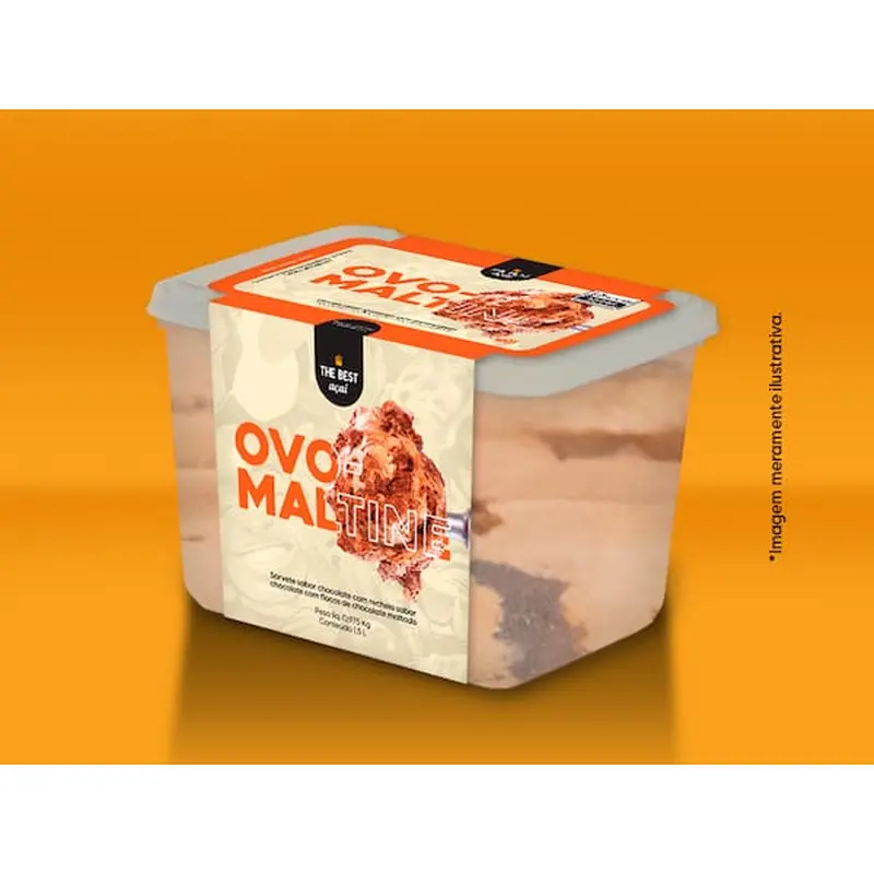 Sorvete Ovomaltine - 1,5 L Pote