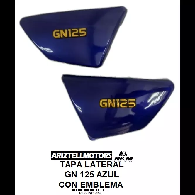 TAPA LATERAL GN 125 AZUL PINTADA
